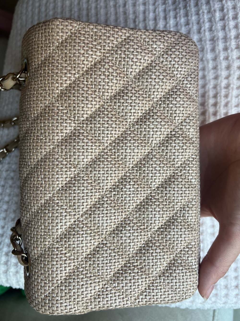 Chanel Raffia Mini Rectangular 26C - Picture 10 of 12